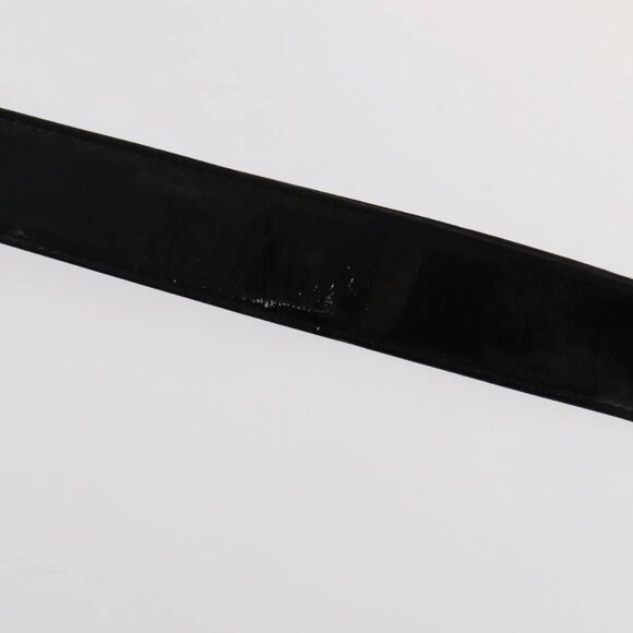 CHANEL Shoulder Bag Enamel Black Gold CC Auth - Picture 7 of 16